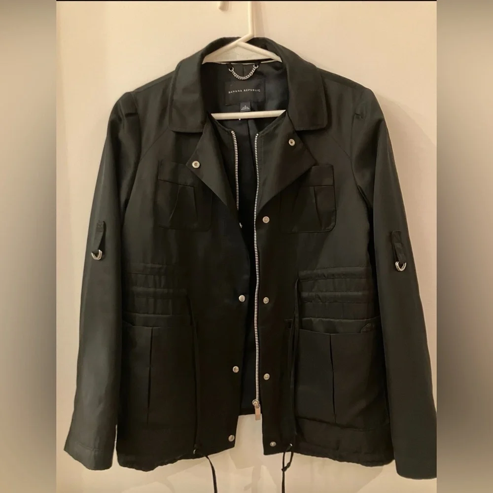 Banana Republic Women’s Black Military Jacket Size M